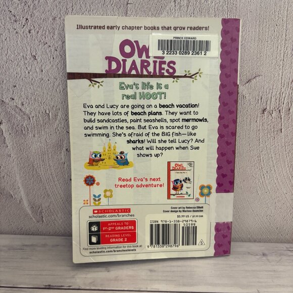 5 for $15📕Owl Diaries Eva at the Beach, Kids Book Scholastic (SKU: 245MI) - Picture 2 of 5